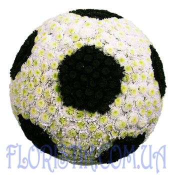 Soccer ball of flowers. Buy Soccer ball of flowers in the online store Floristik