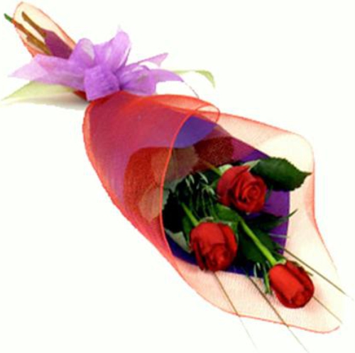3 burgundy roses. Buy 3 burgundy roses in the online store Floristik