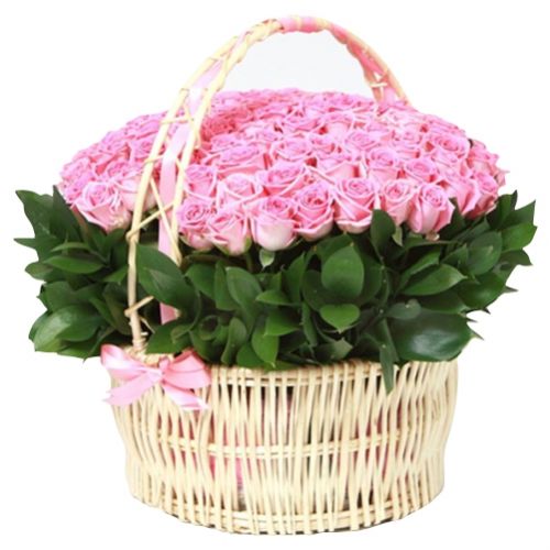75 Roses Basket. Buy 75 Roses Basket in the online store Floristik