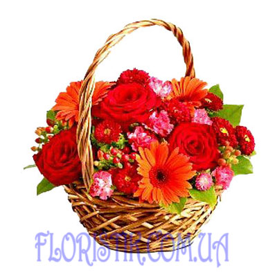 Basket flowers. Buy Basket flowers in the online store Floristik