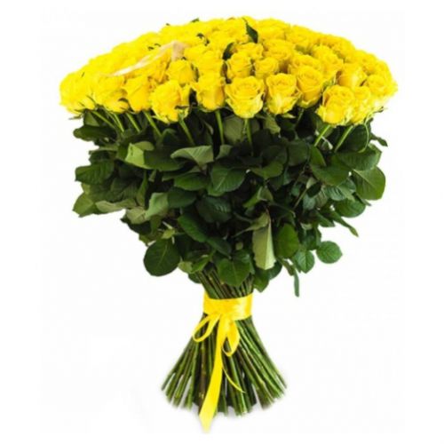 101 yellow roses. Buy 155 yellow roses in the online store Floristik