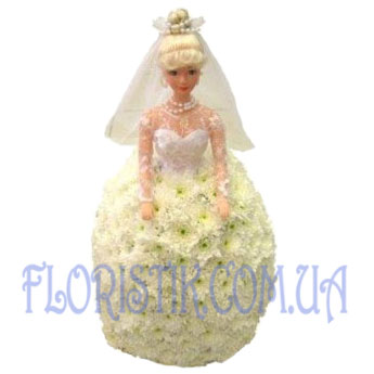 Barbie in flowers ― Floristik — flower delivery all over Ukraine
