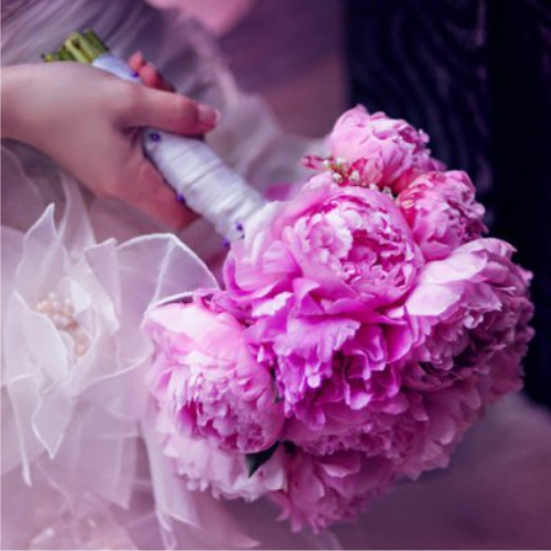 Wedding bouquet of peonies ― Floristik — flower delivery all over Ukraine
