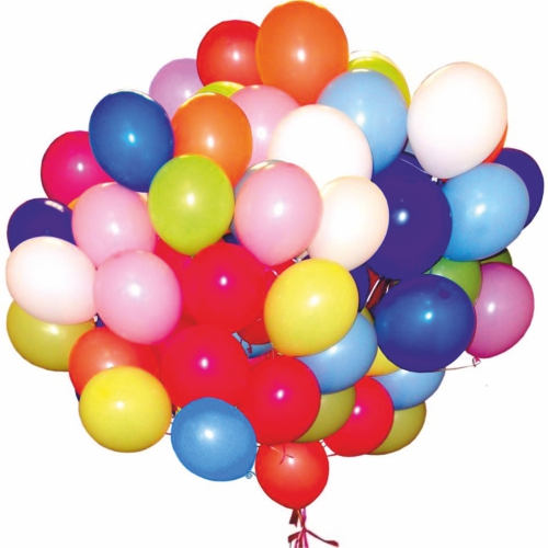 51 colorful helium balloon ― Floristik — flower delivery all over Ukraine