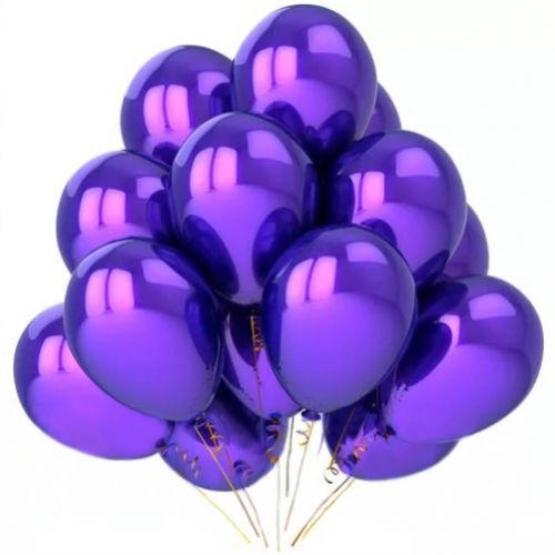Purple pearl helium balloons ― Floristik — flower delivery all over Ukraine
