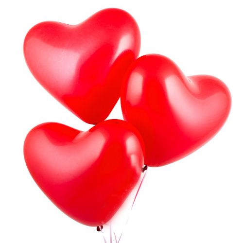 3 helium balloons (heart) ― Floristik — flower delivery all over Ukraine