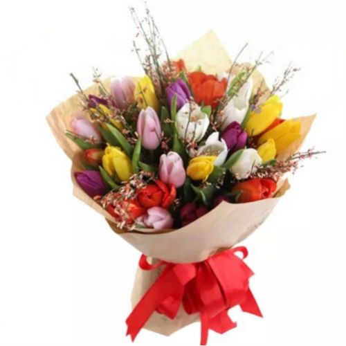 Bouquet in the spring ― Floristik — flower delivery all over Ukraine