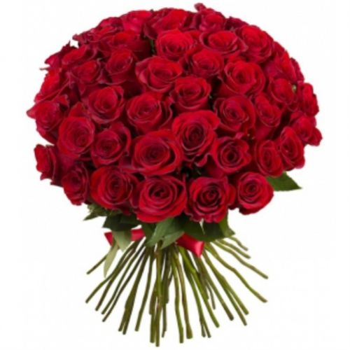 Bunch of 75 red dutch roses ― Floristik — flower delivery all over Ukraine
