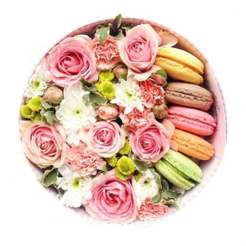 Colors box with cookies ― Floristik — flower delivery all over Ukraine