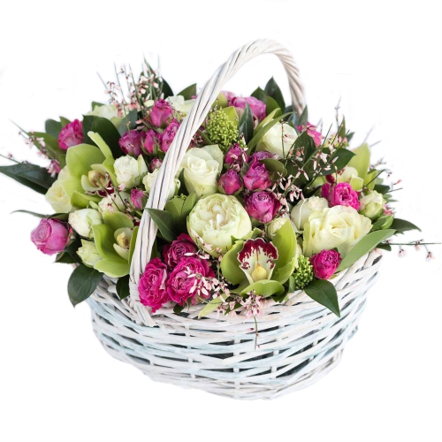 Cart Cheerful disposition ― Floristik — flower delivery all over Ukraine