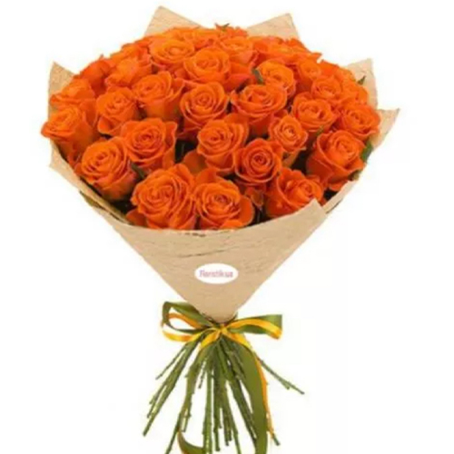 Bouquet of 29 orange roses ― Floristik — flower delivery all over Ukraine