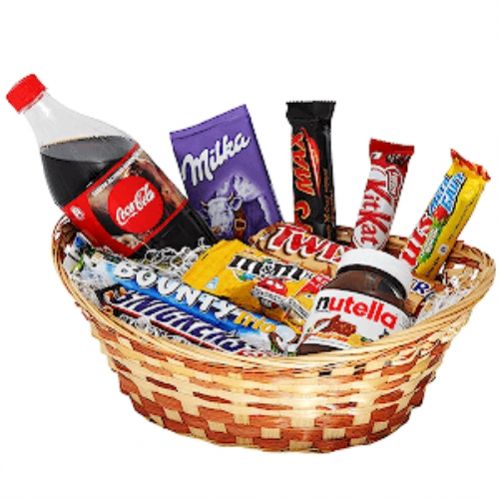 Basket with sweets ― Floristik — flower delivery all over Ukraine