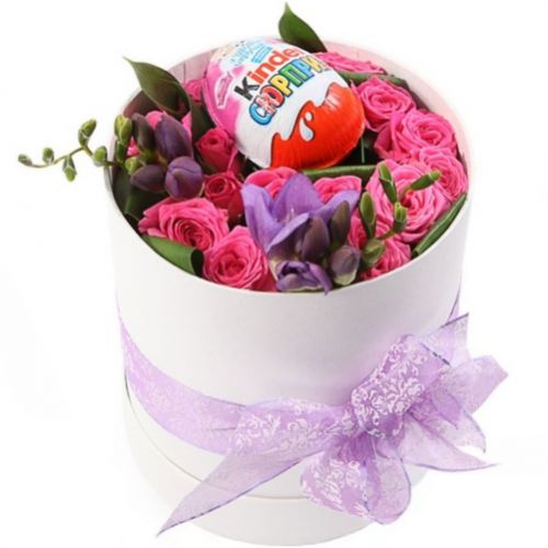 A box with a surprise Rose ― Floristik — flower delivery all over Ukraine