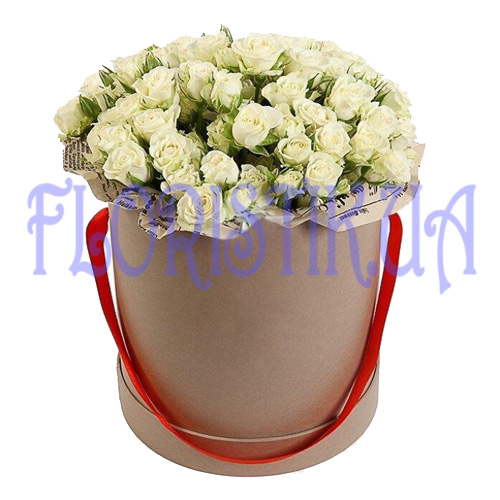Box spray roses ― Floristik — flower delivery all over Ukraine