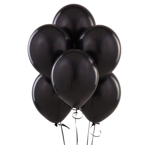 Helium balls (black) ― Floristik — flower delivery all over Ukraine