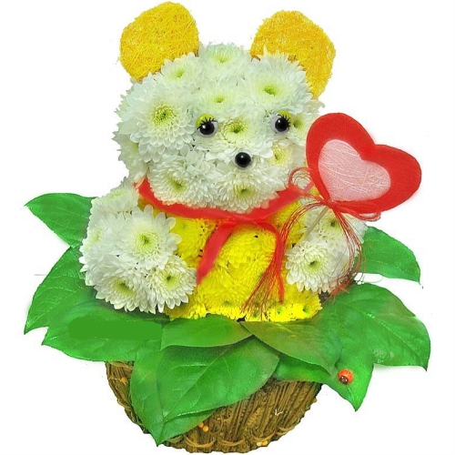 Bear with heart. Buy Bear with heart in the online store Floristik