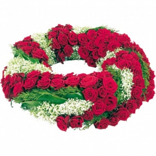 The spiral wreath of roses . Buy The spiral wreath of roses  in the online store Floristik