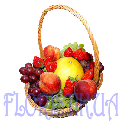 Basket with melons. Buy melon basket with the online store Floristik