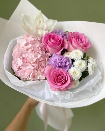 Mixed bouquet size M ― Floristik — flower delivery all over Ukraine