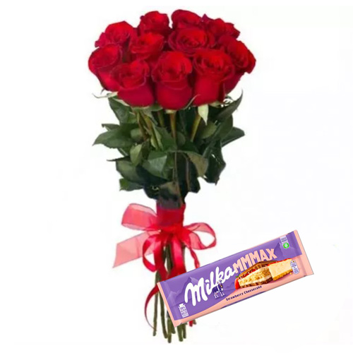 13 red roses. Buy 13 red roses in the online store Floristik