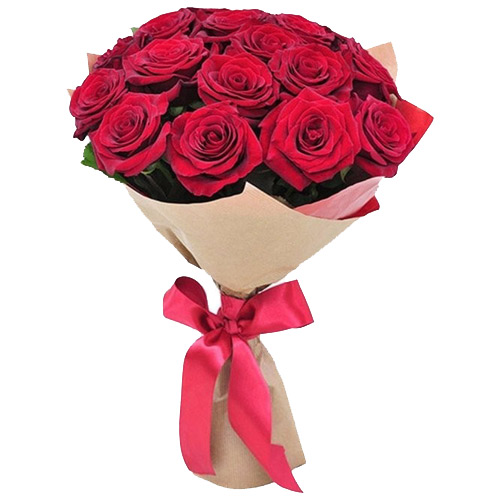 25 red roses. Buy 25 red roses in the online store Floristik