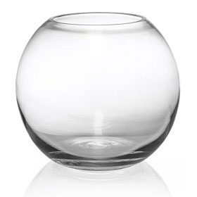Round gass vase. Buy Round gass vase in the online store Floristik