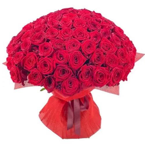 101 Burgundy Roses. Buy 101 Burgundy Roses in the online store Floristik