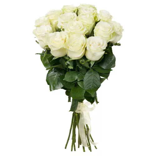 A bouquet of 11 white roses. Buy A bouquet of 11 white roses in the online store Floristik