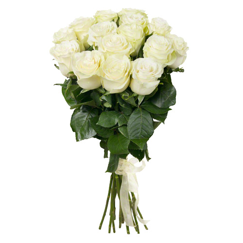 A bouquet of 11 white roses. Buy A bouquet of 11 white roses in the online store Floristik