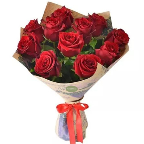 11 red roses. Buy 11 red roses in the online store Floristik