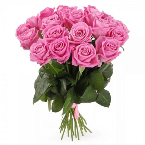 19 pink roses. Buy 19 pink roses in the online store Floristik