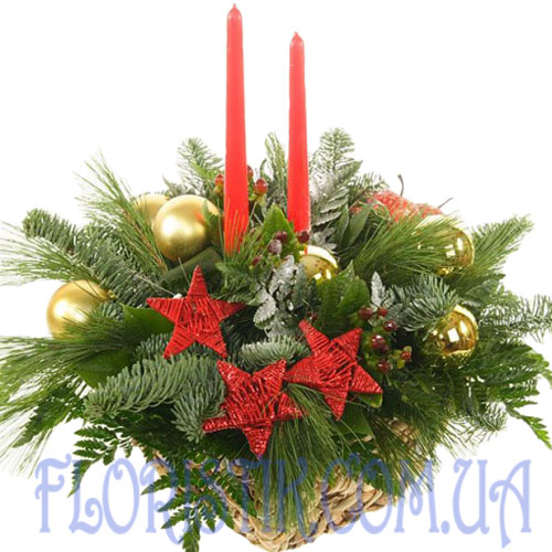 Christmas composition ― Floristik — flower delivery all over Ukraine