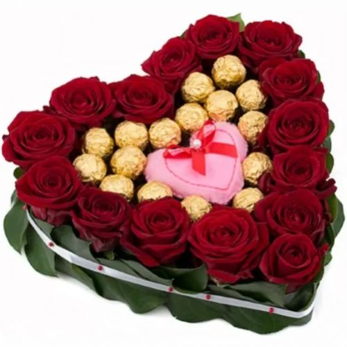 Ferrero heart ― Floristik — flower delivery all over Ukraine