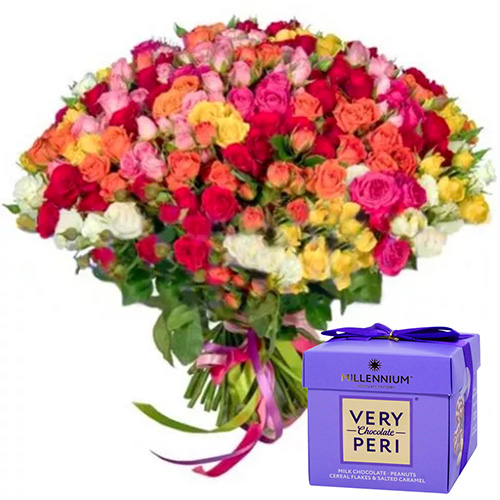 Mix 55 spray roses ― Floristik — flower delivery all over Ukraine