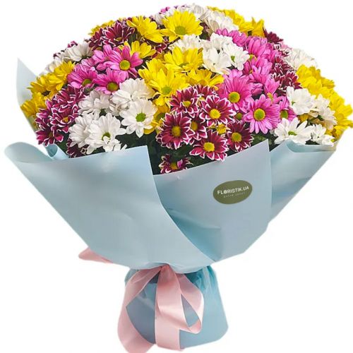 Bouquet of chrysanthemums 35 ― Floristik — flower delivery all over Ukraine