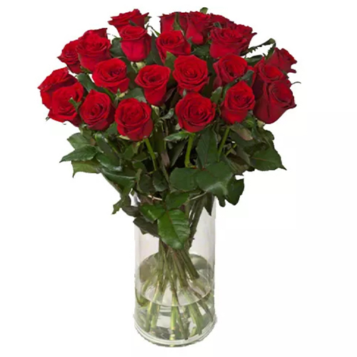 Bouquet of 25 Holland roses ― Floristik — flower delivery all over Ukraine