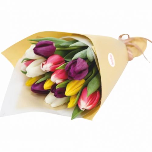 Bouquet of 17 tulips ― Floristik — flower delivery all over Ukraine