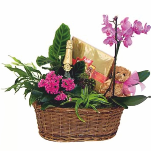 Basket of flowers and gifts ― Floristik — flower delivery all over Ukraine