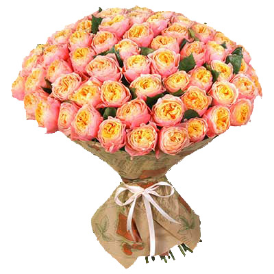 Bouquet of 75 roses of Vuvuzella ― Floristik — flower delivery all over Ukraine