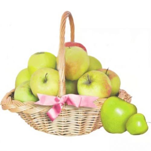 Basket with apples. Buy a basket of apples in the online store Floristik