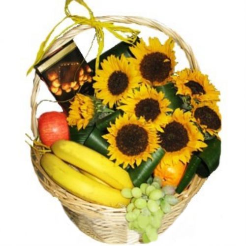 Basket Solar fruit. Buy Cart Solar fruit online store Floristik