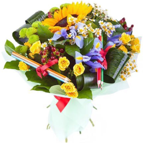 Bouquet Back to school! ― Floristik — flower delivery all over Ukraine