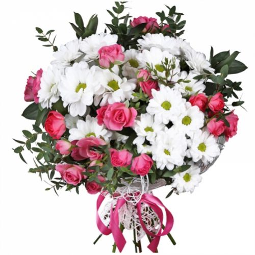 Bouquet of roses mix ― Floristik — flower delivery all over Ukraine