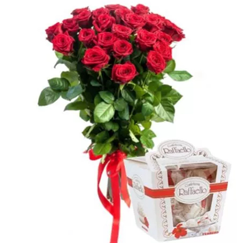 Bouquet of 25 red roses ― Floristik — flower delivery all over Ukraine