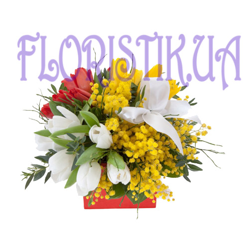 Composition symbols of spring ― Floristik — flower delivery all over Ukraine