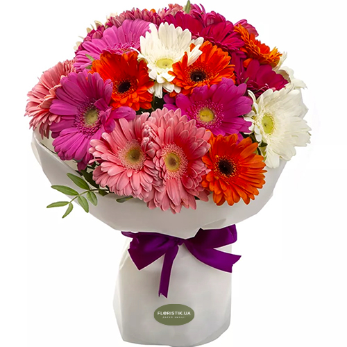 Bouquet of gerberas  ― Floristik — flower delivery all over Ukraine