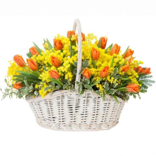 Basket Holiday Surprise ― Floristik — flower delivery all over Ukraine