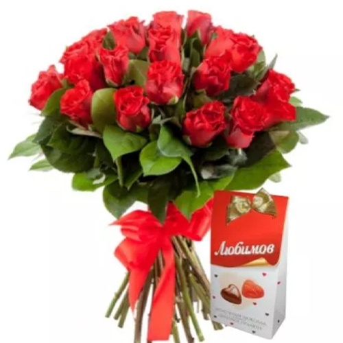 25 Bouquet of roses El toro ― Floristik — flower delivery all over Ukraine