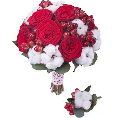 Bouquet two colors ― Floristik — flower delivery all over Ukraine