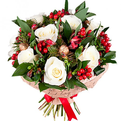 Bouquet Festive mood ― Floristik — flower delivery all over Ukraine